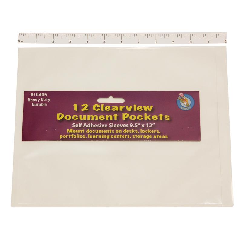 Ashley Document Pocket - 12 / Pack - 9