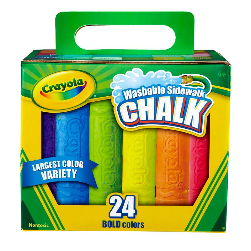  Crayola & Reg ; Washable Sidewalk Chalk, 24 Ct