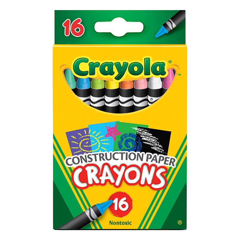 Crayola® Construction Paper Crayons, 16 count