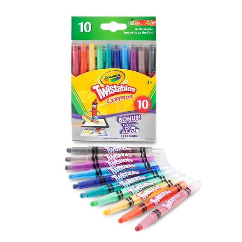 Mini Twistables Crayons, Pack of 10