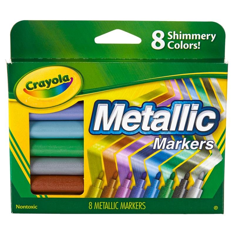  Metallic Markers, 8 Count
