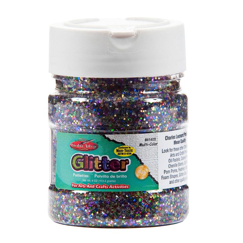  Creative Arts Glitter, 4 Oz.Jar, Multicolor