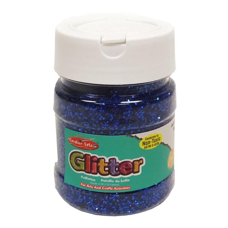  Creative Arts Glitter, 4 Oz.Jar, Blue