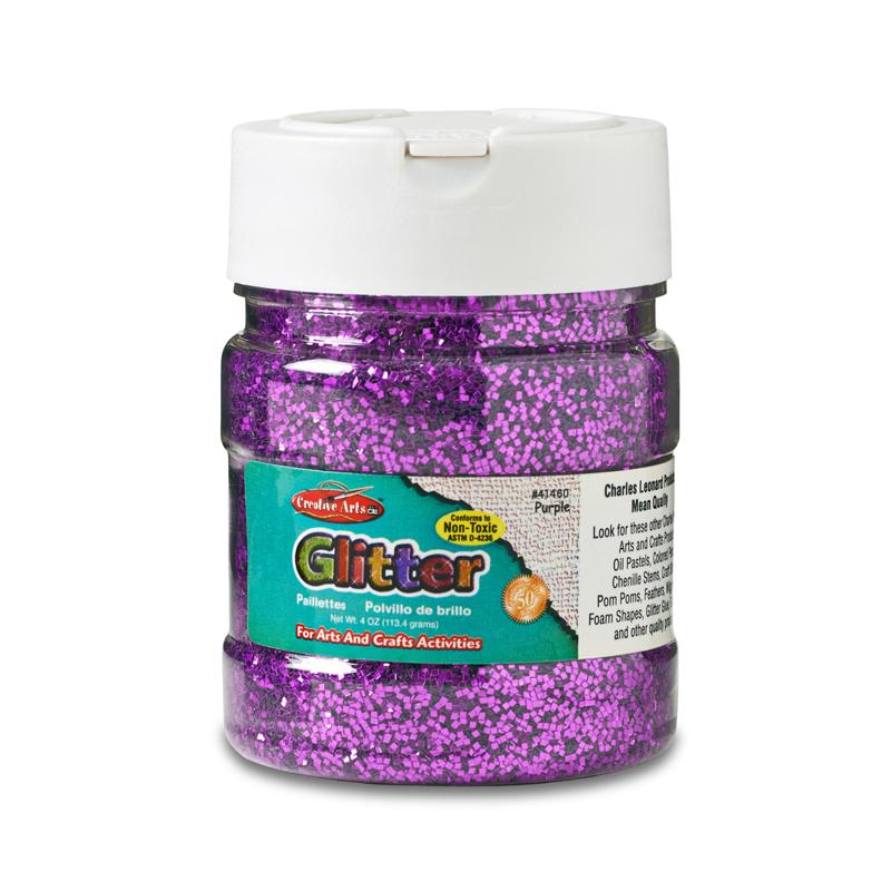  Creative Arts Glitter, 4 Oz.Jar, Purple