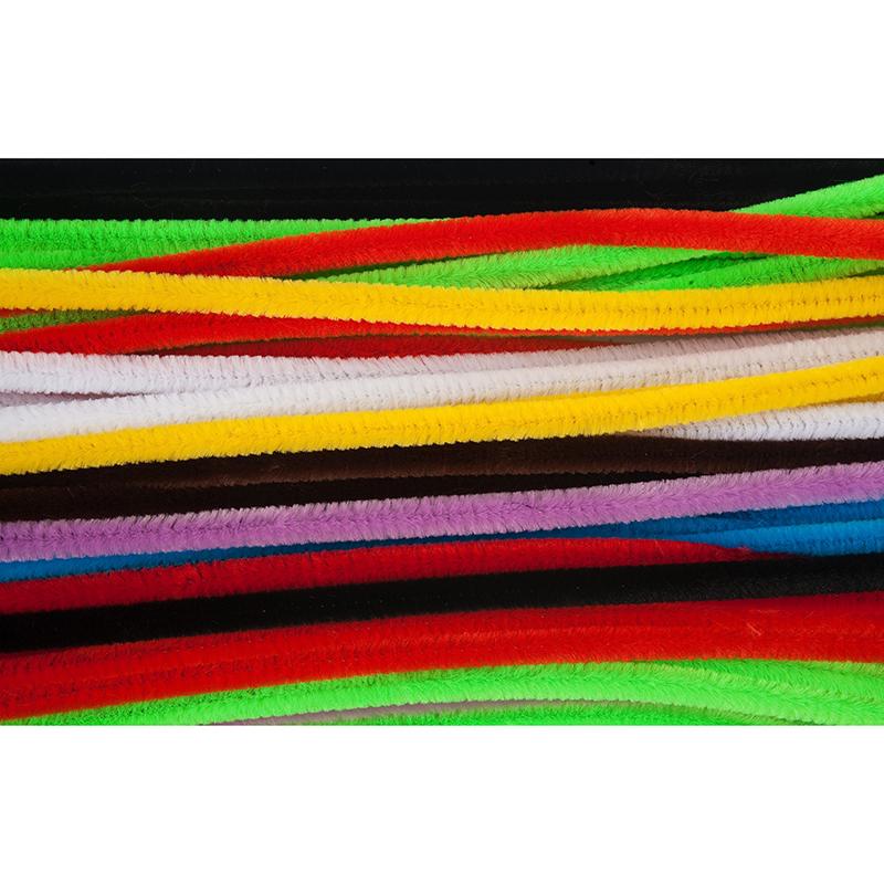 Assorted Colors 65610 Creative Arts by Charles Leonard Chenille Stem Class Pack 1000/Box 6 mm x 12 Inch 