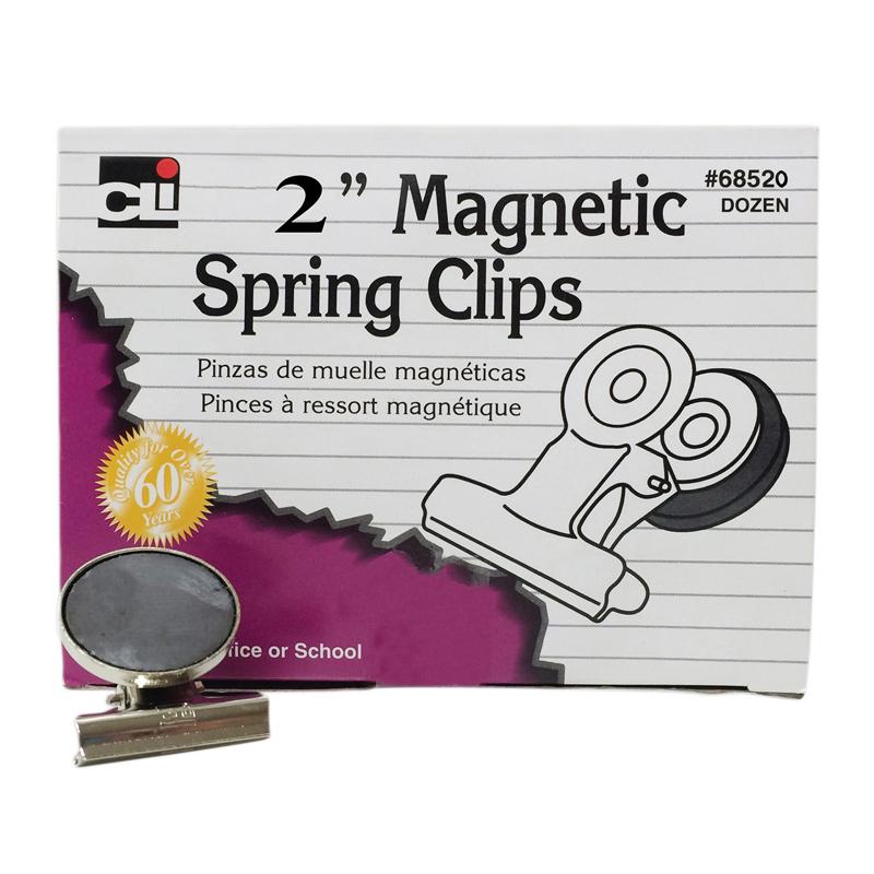  Magnetic Spring Clips, 2 
