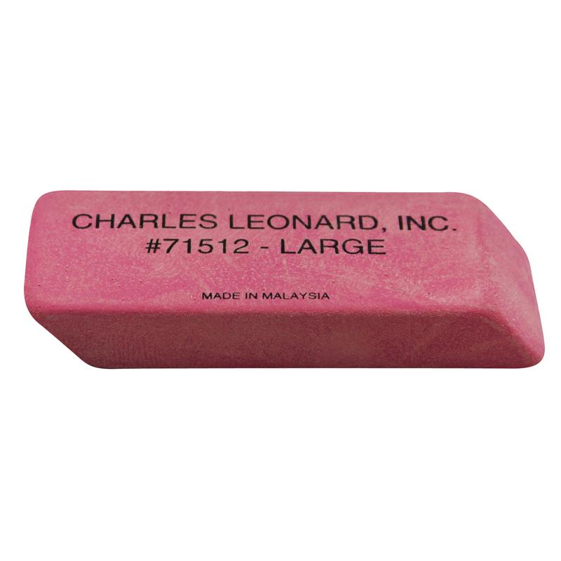 Eraser - Rubber - Wedge Shape Pink - Large