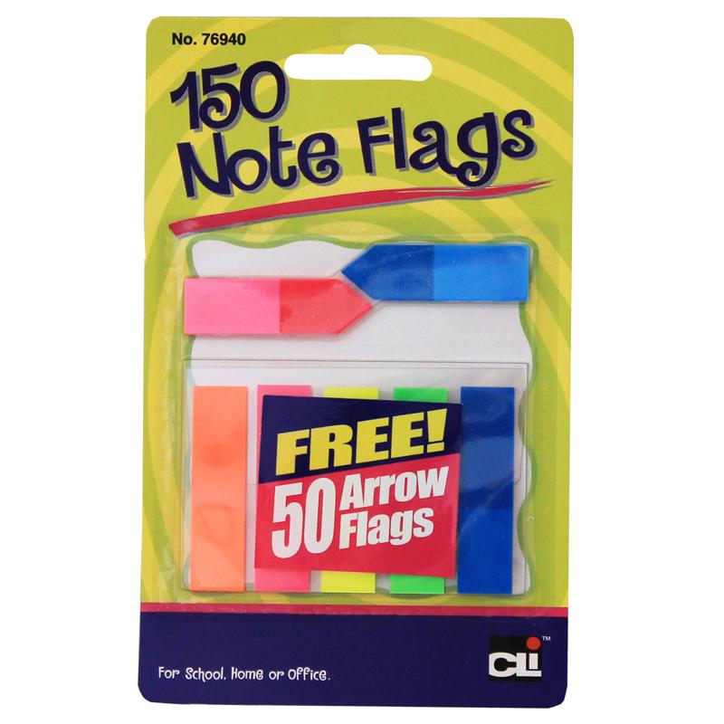 Peel Off Sticky Note Flags, 140 Page Markers & 50 Arrow Flags per Pack, Assorted Colors