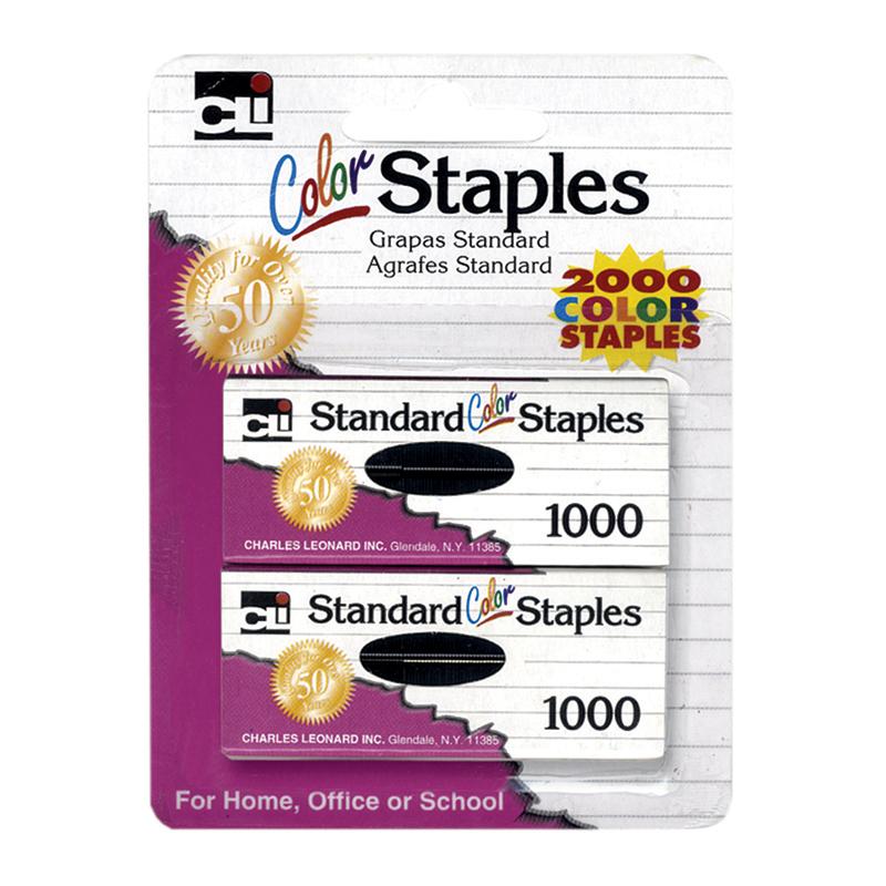 Staples - Standard - Asst. Colors (1M/Bx) - 2Bxs/Cd