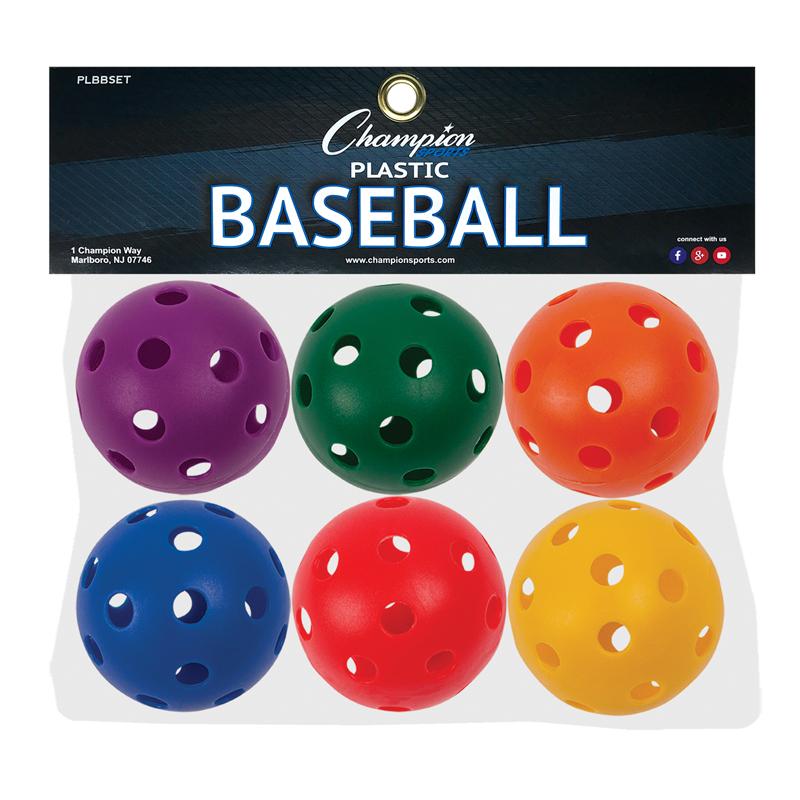 Plastic Baseballs, Set of 6