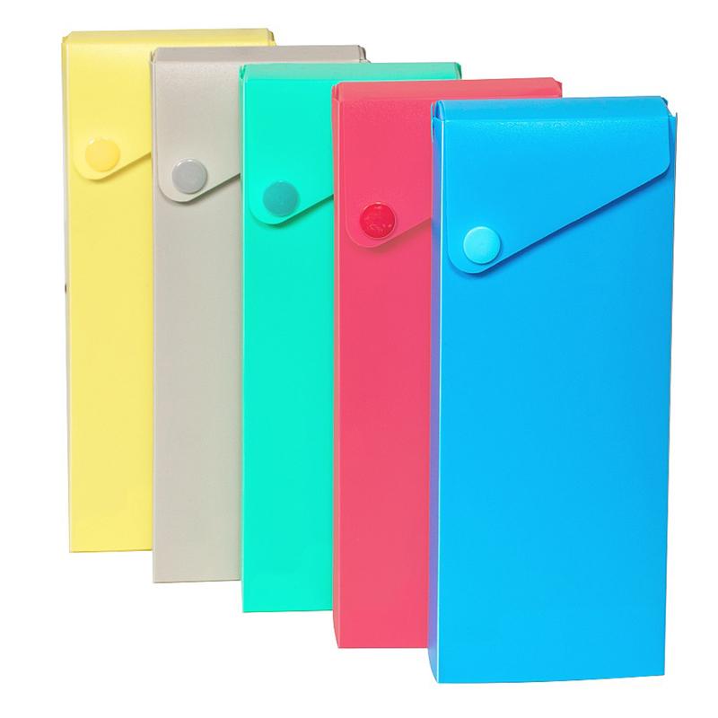 Slider Pencil Case, Assorted Tropic Tones Colors, 1 Each