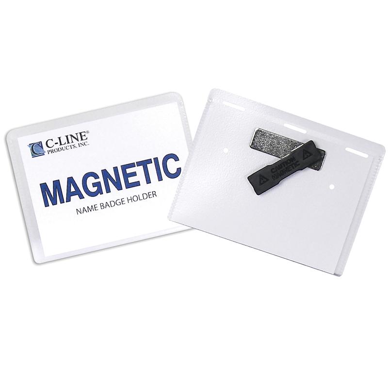 C-Line Magnetic Style Name Badge Holder Kit - Magnetic Style Name Badge Holder Kit