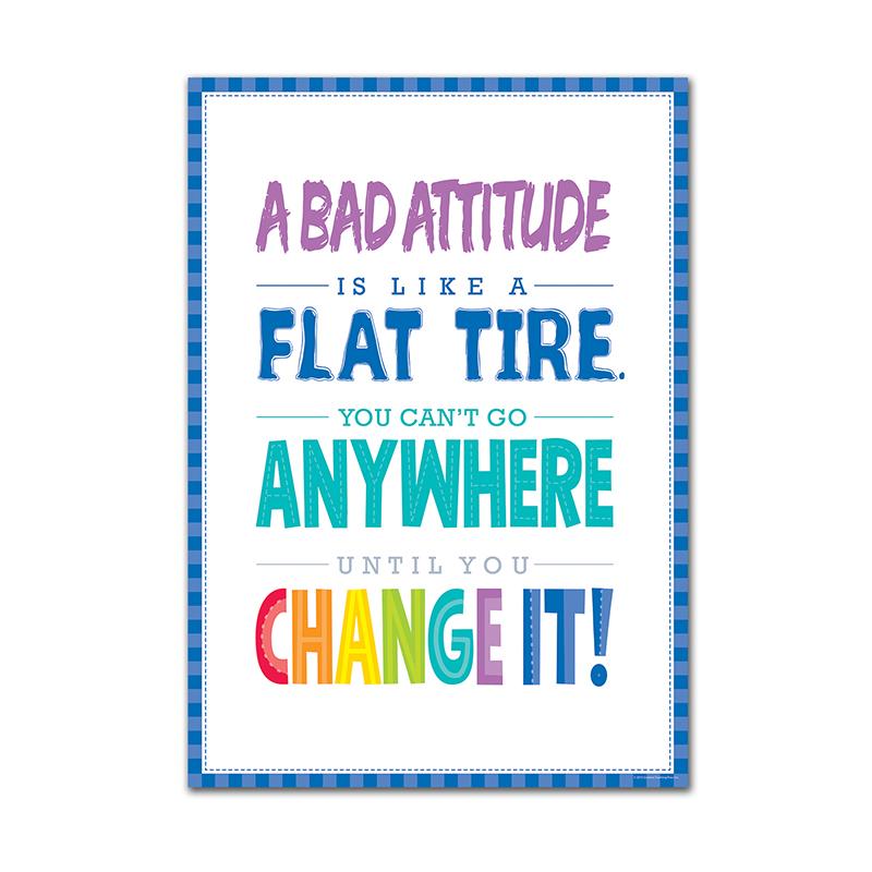 A Bad Attitude Is... Inspire U Poster (Paint)