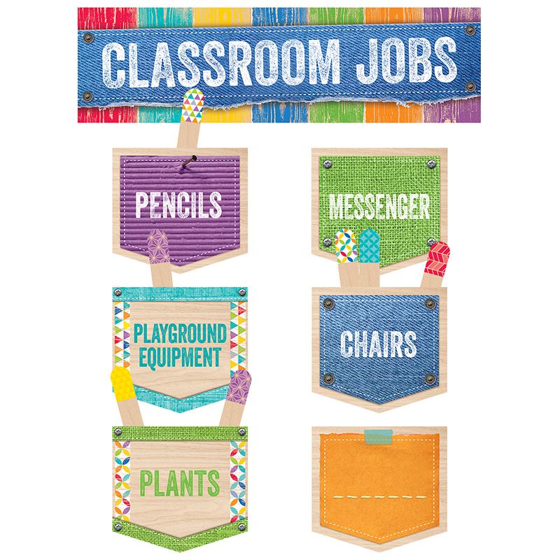 Classroom Jobs Mini Bulletin Board Set (Upcycle Style)