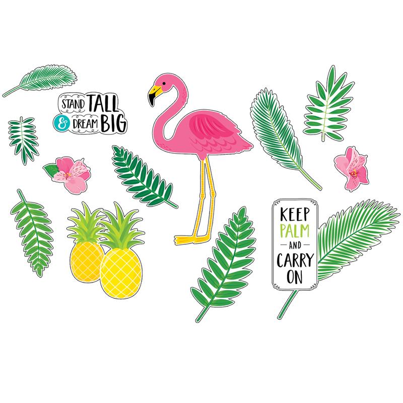 Palm Paradise Flamingo Fun Bulletin Board Set