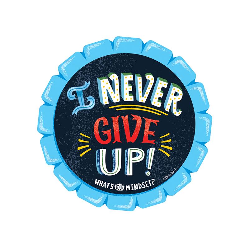 I Never Give Up! Reward Badge, 36/Pack