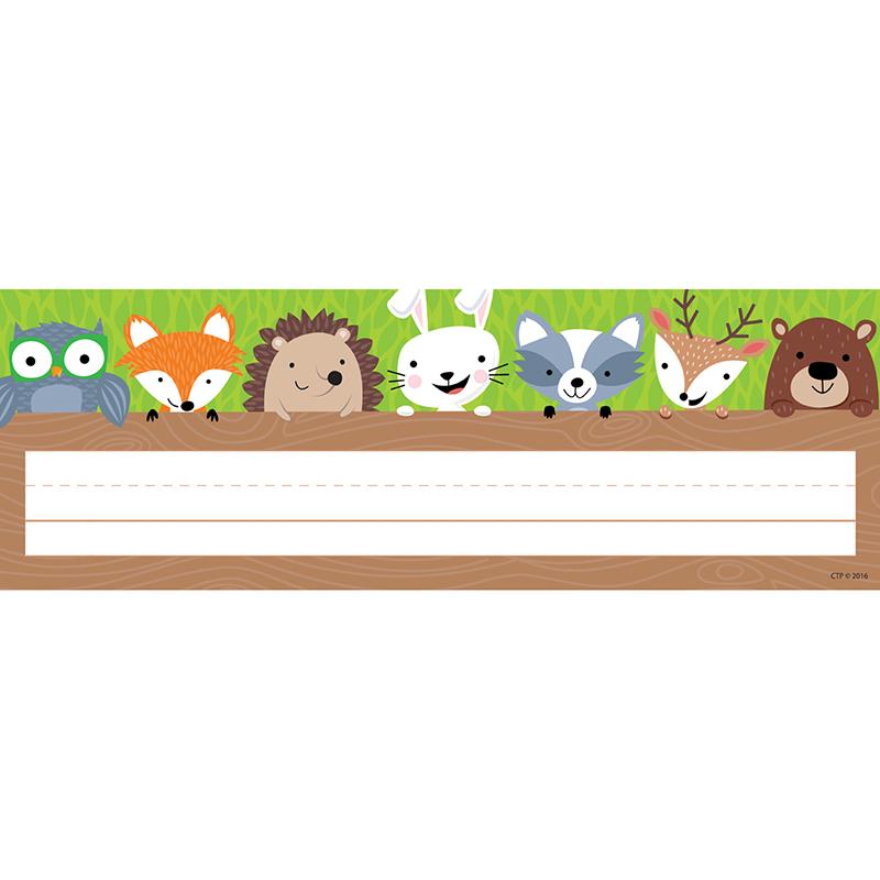 Woodland Friends Name Plate, 36 Per Pack
