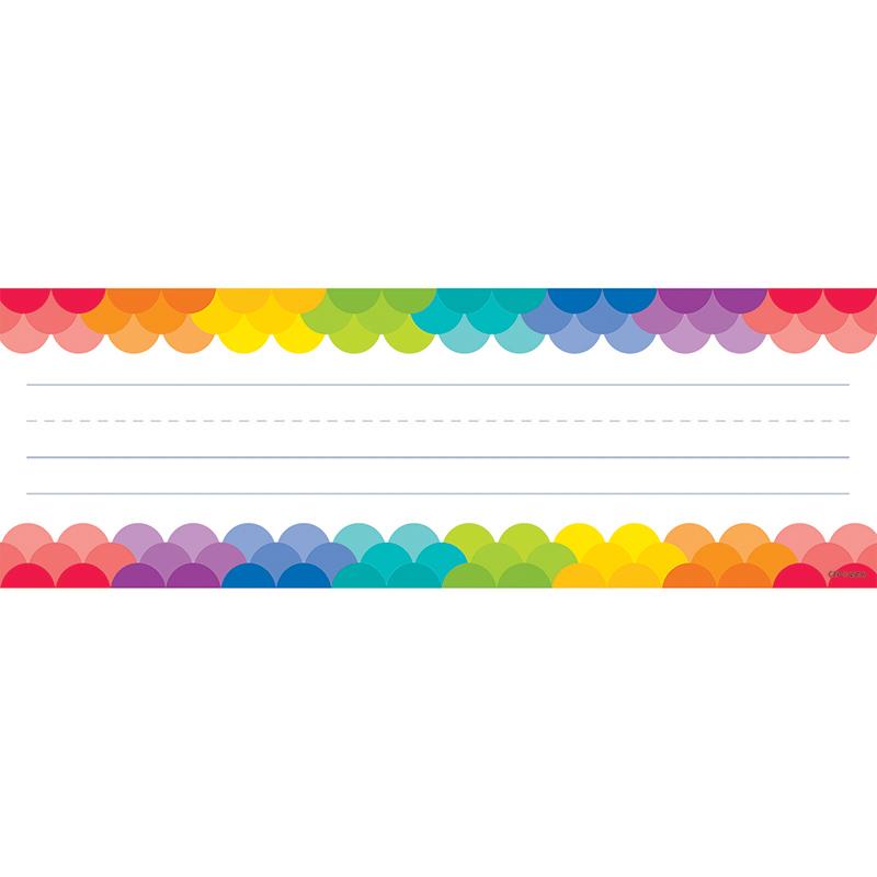 Rainbow Scallops Name Plates, 36 Per Pack