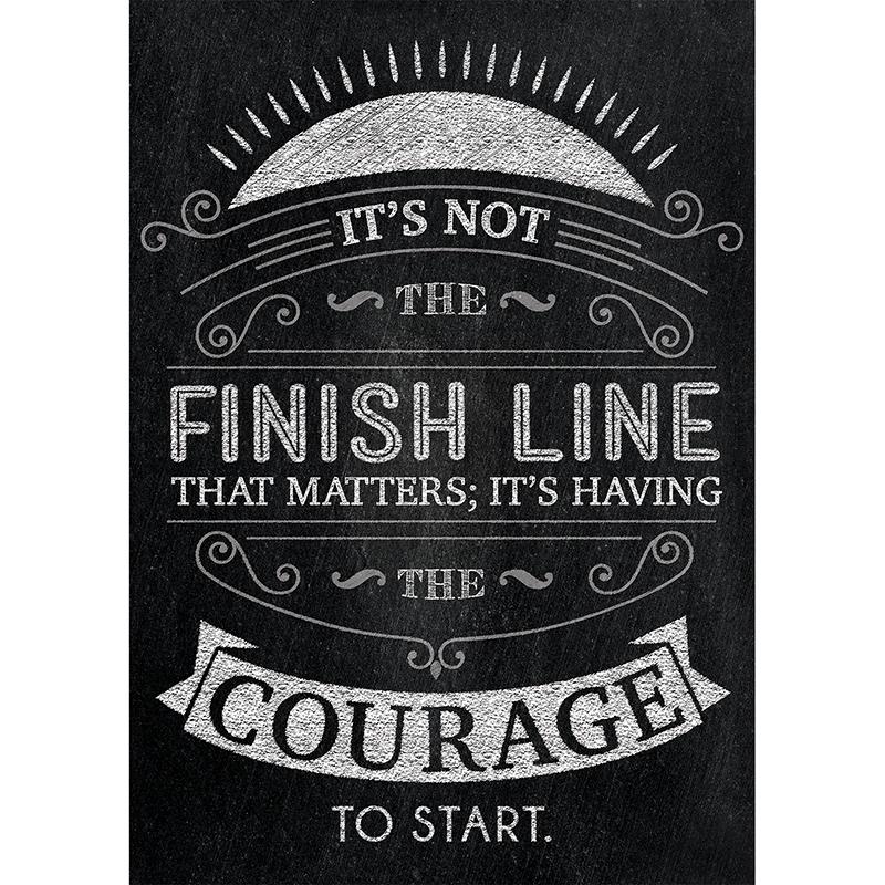It's not the finish line... Inspire U Poster