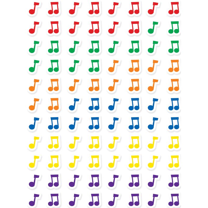  Music Notes Hot Spots Stickers, 880 Per Pack