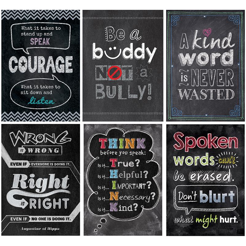 Inspire U No Bullying Allowed Poster Pack, 6 Posters