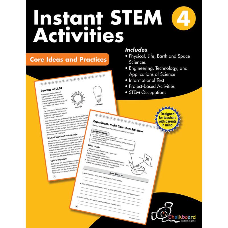  Stem Instant Activities Workbook, Grade 4