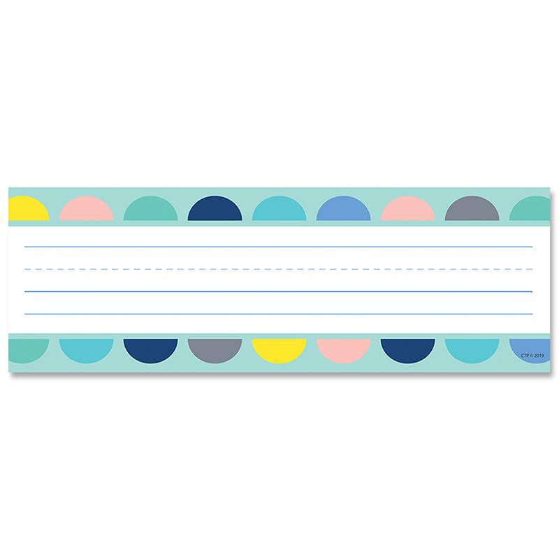 Calm & Cool Half-Dots on Turquoise Name Plates, 36/Pack