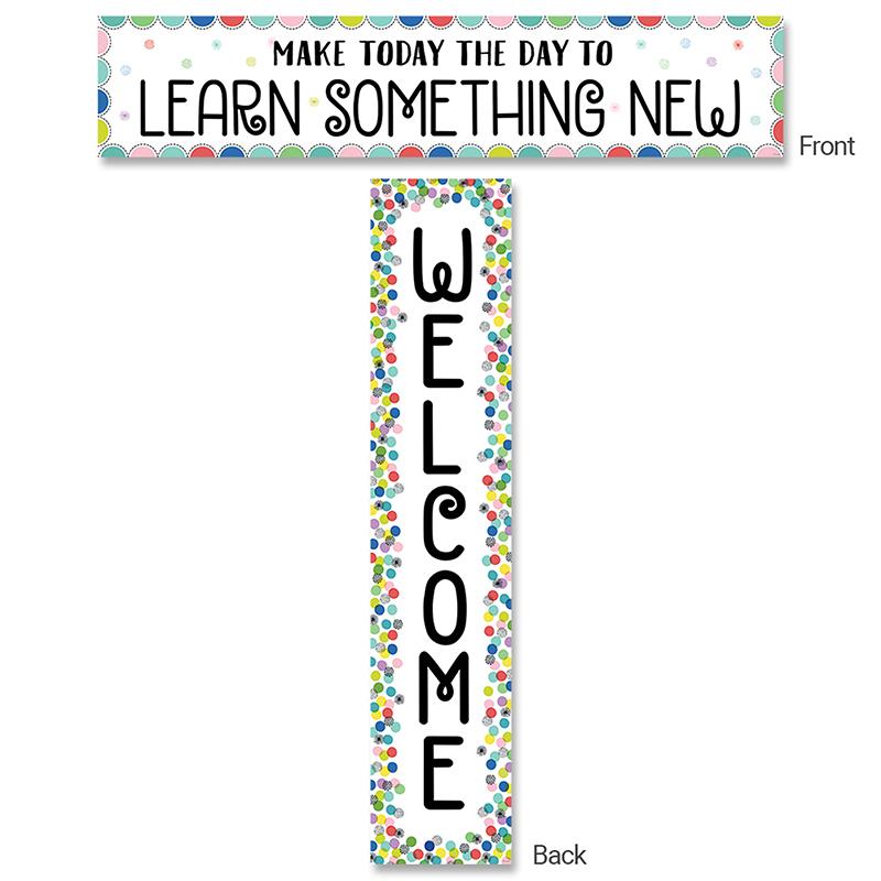  Color Pop Welcome Banner (2- Sided)