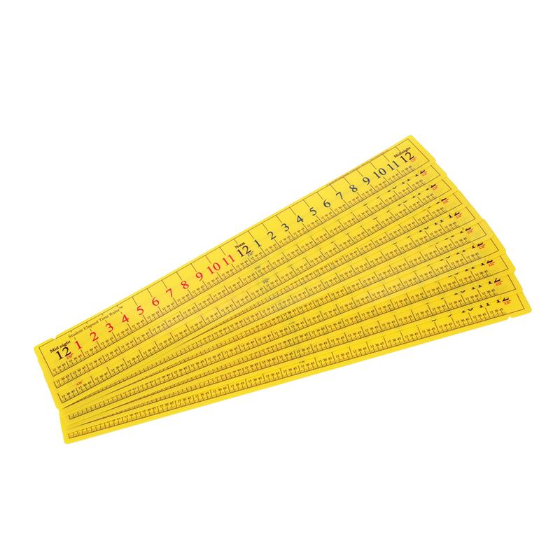 Student Elapsed Time Ruler, Pack of 10