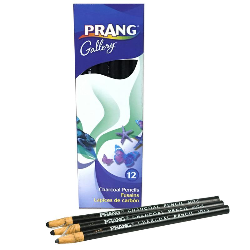 Prang® Peel Off Charcoal Pencil, 12ct