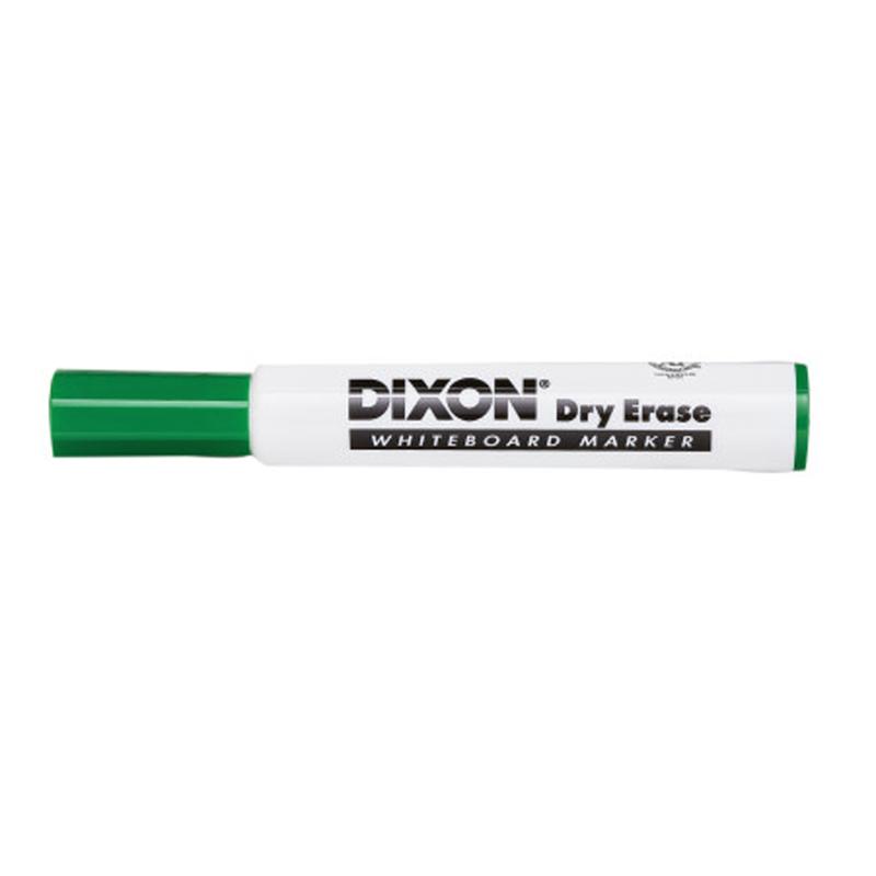 Ticonderoga Dry Erase Whiteboard Markers - Broad, Fine Marker Point - Wedge Marker Point Style - Green - 12 / Dozen