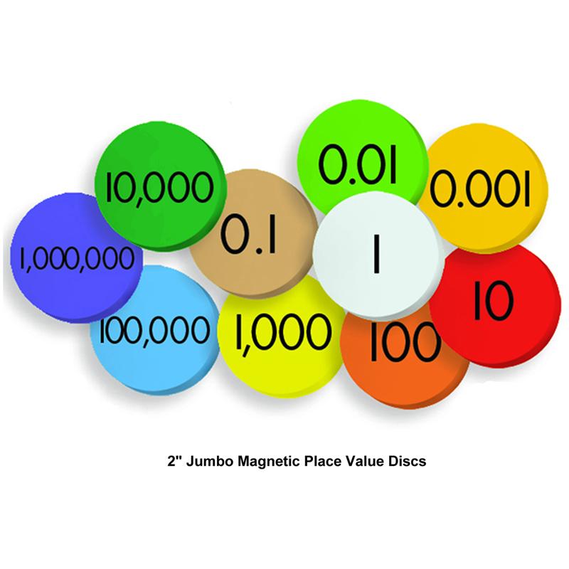 Jumbo Magnetic Place Value Demonstration Discs, 200 Discs