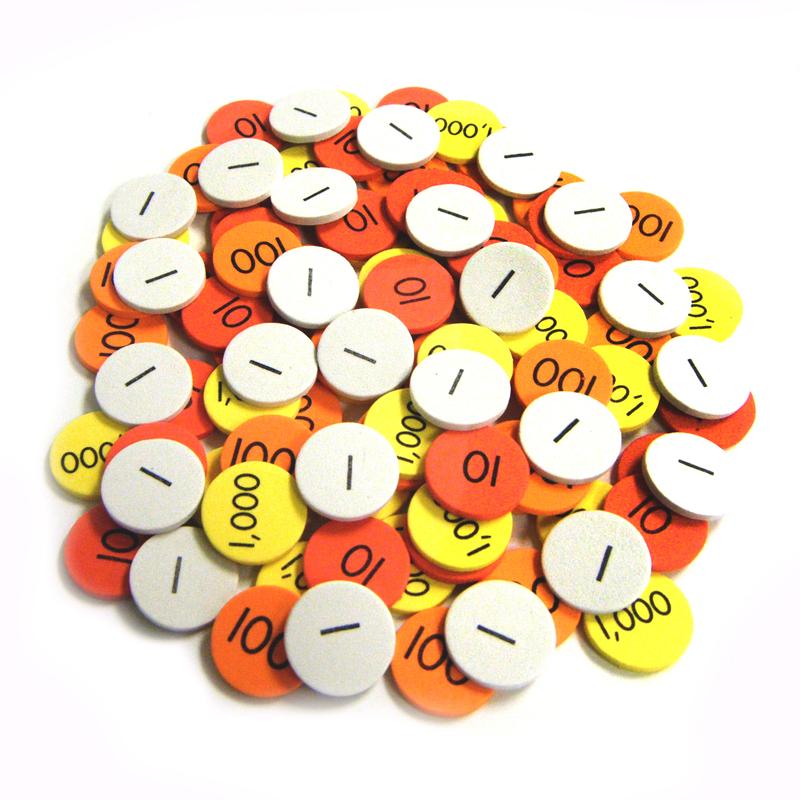 Small Group Set of Place Value Discs, 600 Discs