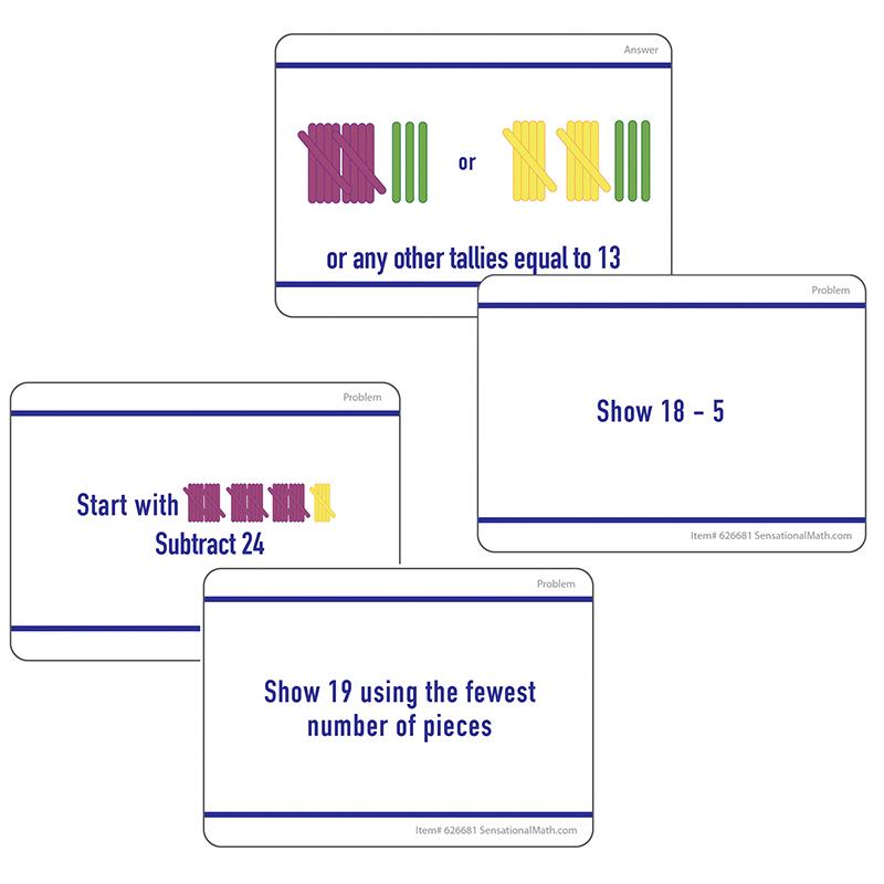 Sensational Math™ Hands-On Tally Marks™ Activity Card Sets, Grade 2