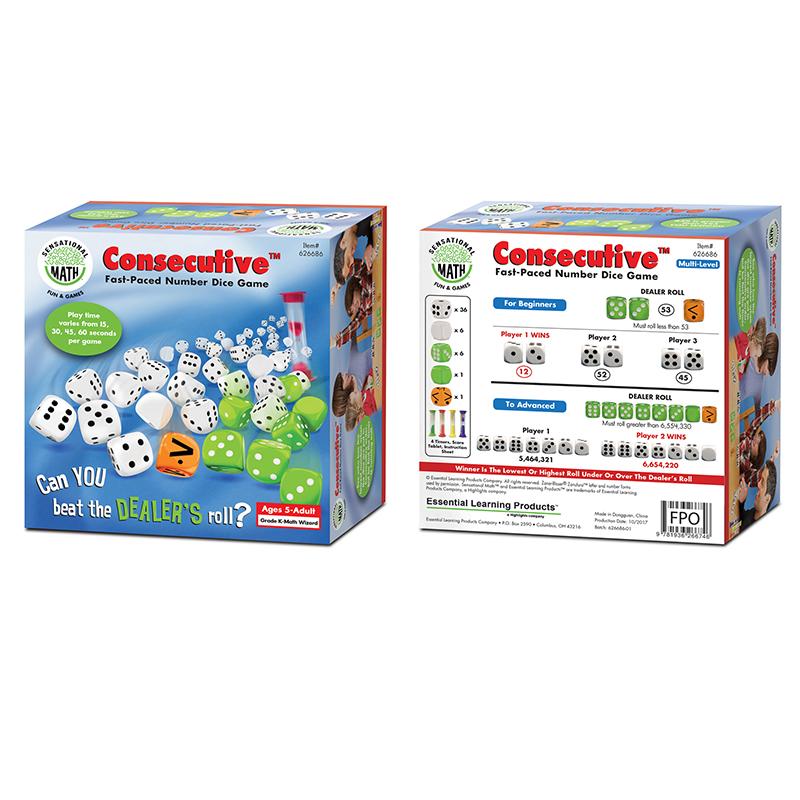 Consecutive™ Fast-Paced Number Dice Game