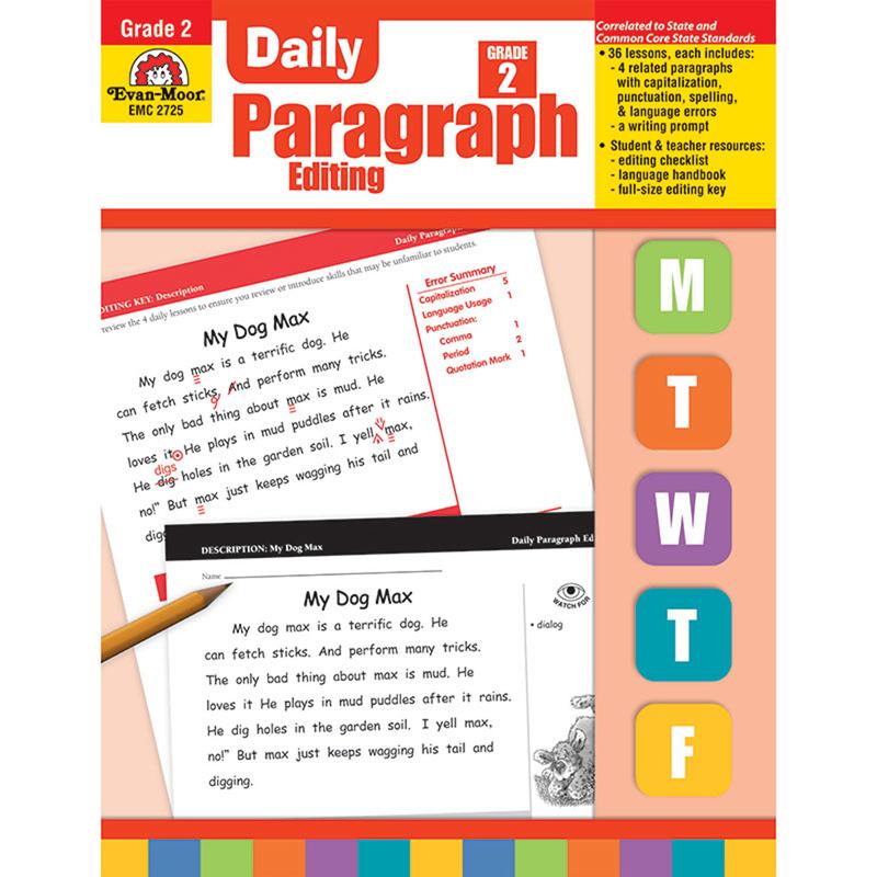 Daily Paragraph Editing Book, Grade 2