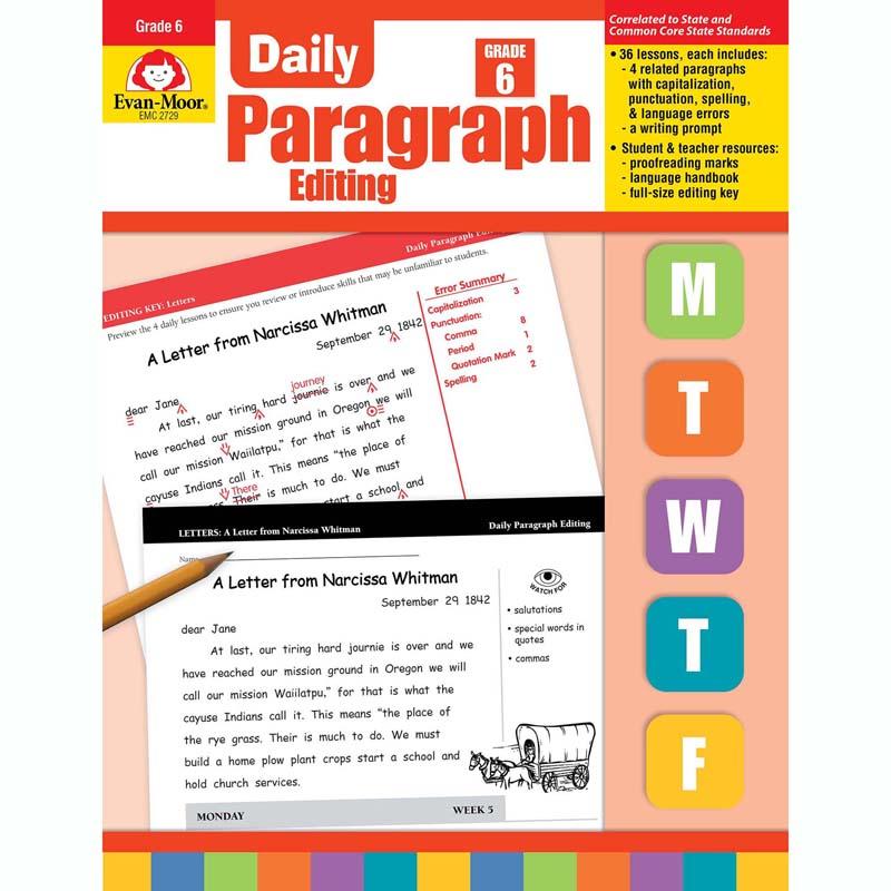 Daily Paragraph Editing Book, Grade 6