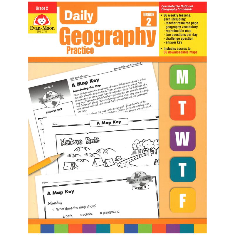 Daily Geography Practice Book, Grade 2