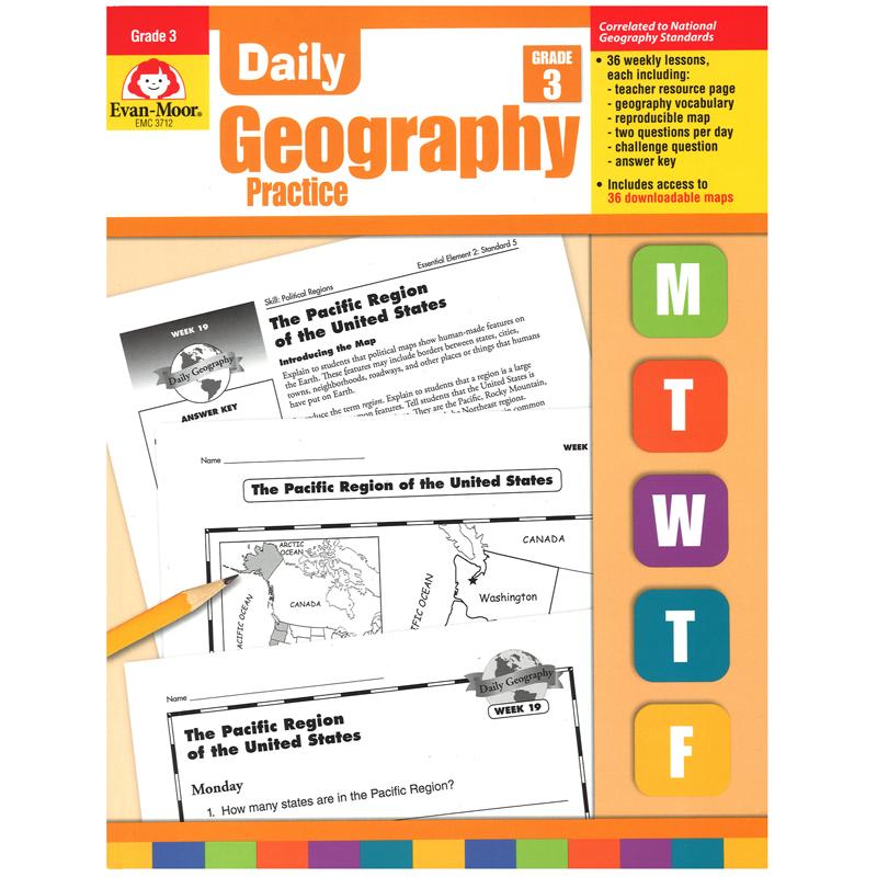 Daily Geography Practice Book, Grade 3
