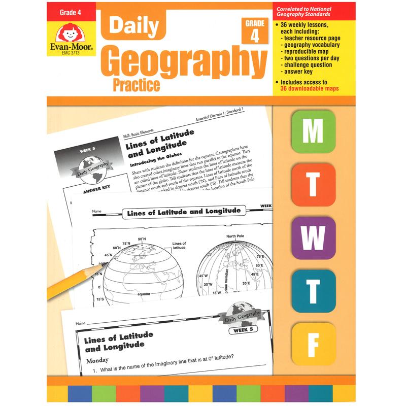 Daily Geography Practice Book, Grade 4