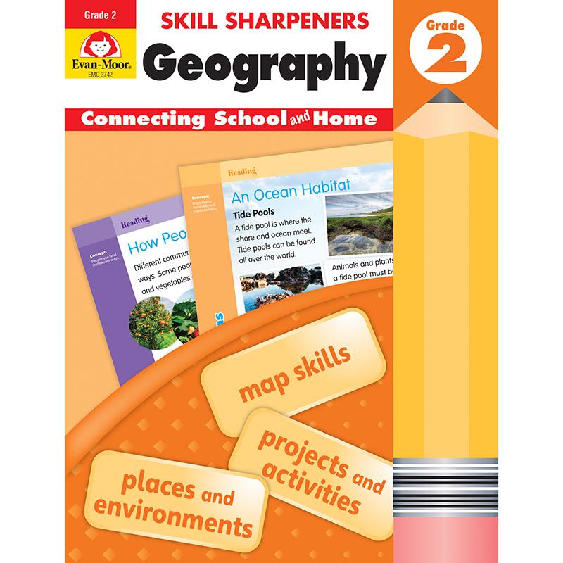 Skill Sharpeners: Geography, Grade 2 - Activity Book