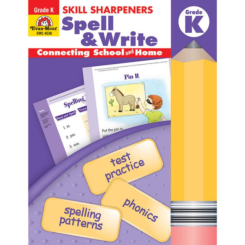 Skill Sharpeners Spell & Write Book, Grade K