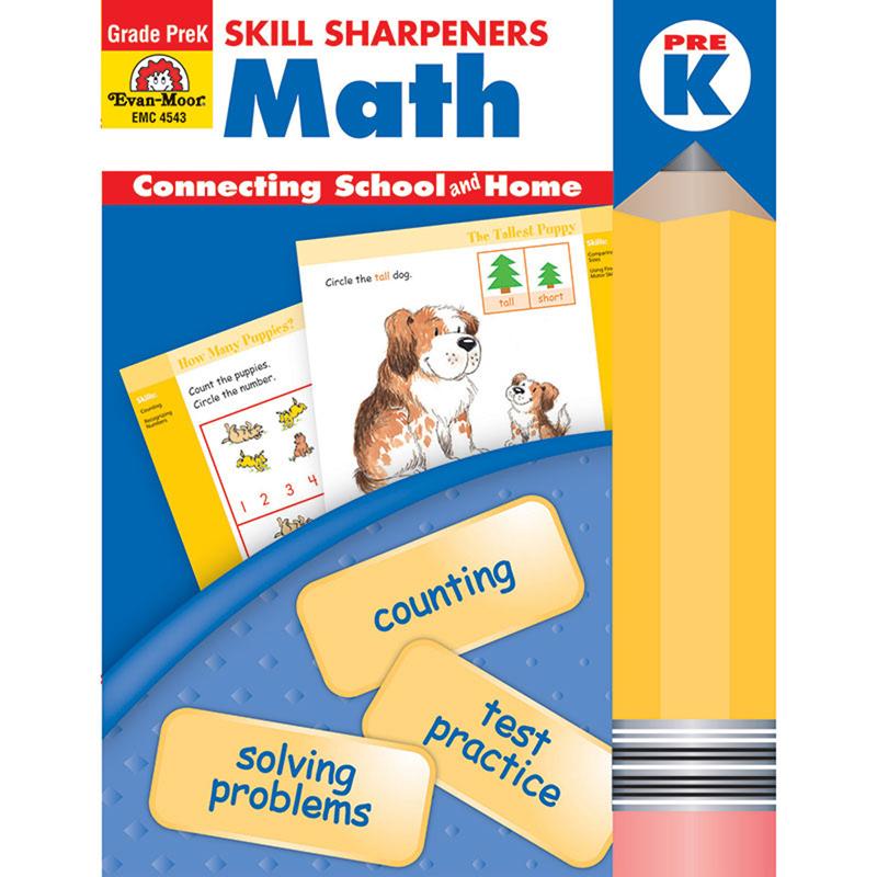 Skill Sharpeners Math Book, Grade PreK