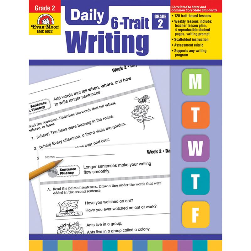  Daily 6- Trait Writing Book, Grade 2