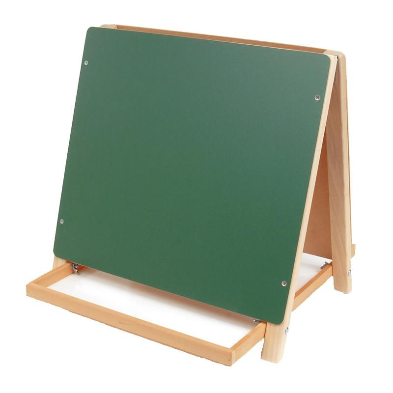 Flipside Dual Surface Table Top Easel - White/Green Surface - Rectangle - Tabletop - Assembly Required - 1 Each