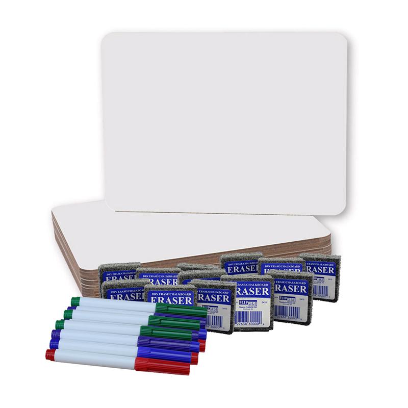 12x6 Wooden Dry Erase Boards in Various Colors 