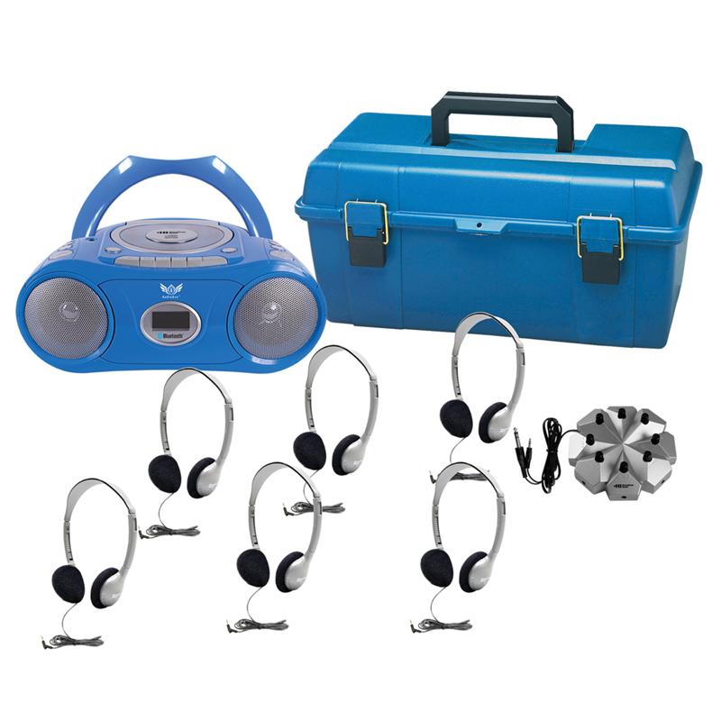 6 Person CD/MP3 Listening Center with Personal Headphones