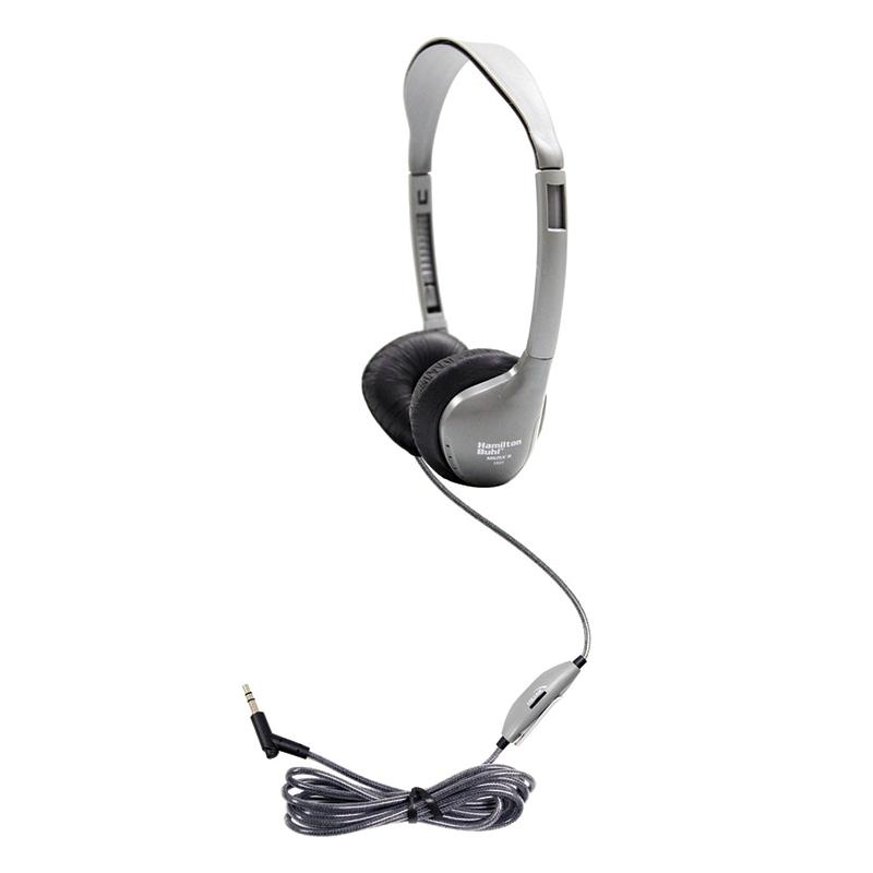 Personal Stereo/Mono Headphones with leatherette Ear Cushions, with Volume Control