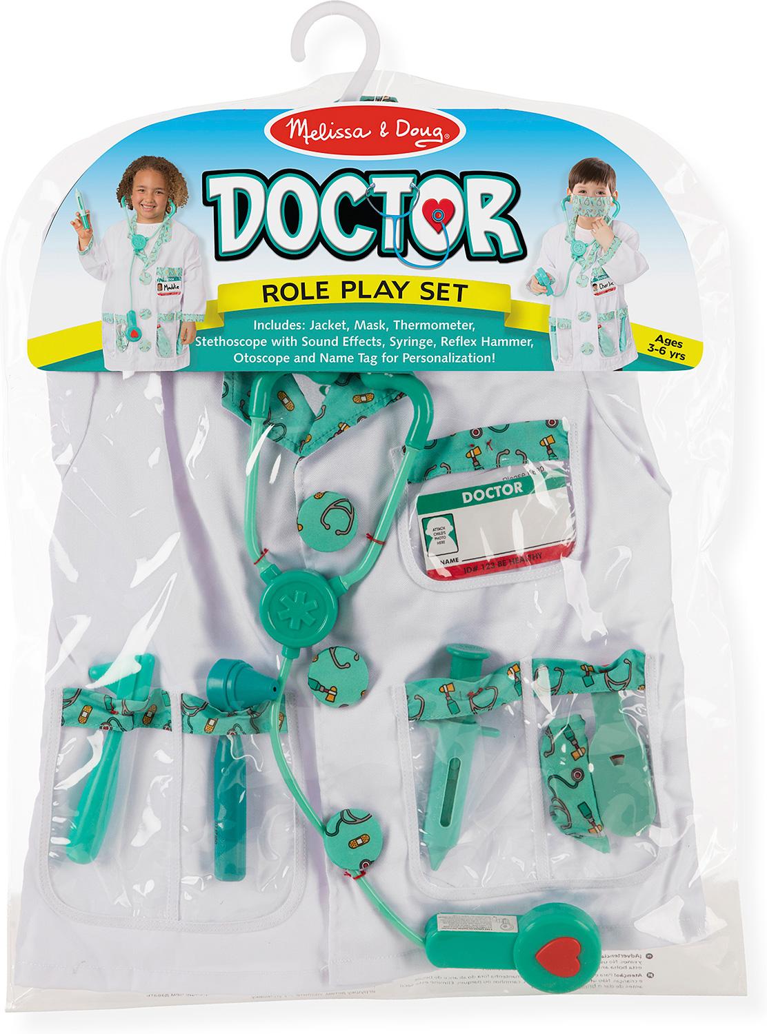 DOCTOR NURSE ACTIVITY CENTRE PRETEND PLAY MELISSA AND DOUG KIDS ROLE PLAY SET 