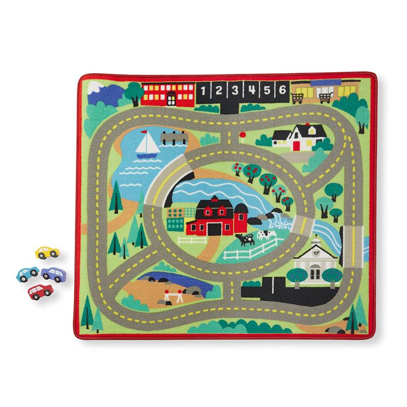  ' Round The Town Road Rug & Car Set